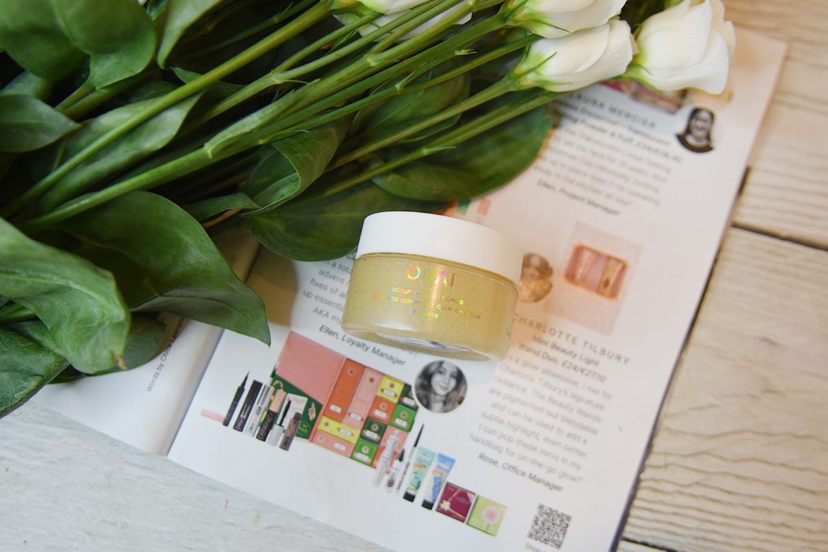 Ouai Scalp & Body Scrub in St. Barts  Ouai Scalp & Body Scrub in St. Barts