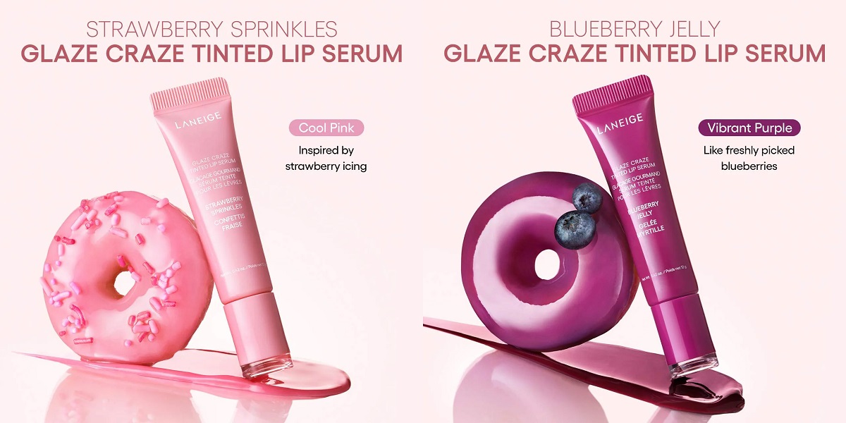 New shades of the LANEIGE Glaze Craze Tinted Polypeptide Lip Serum New shades of the LANEIGE Glaze Craze Tinted Polypeptide Lip Serum