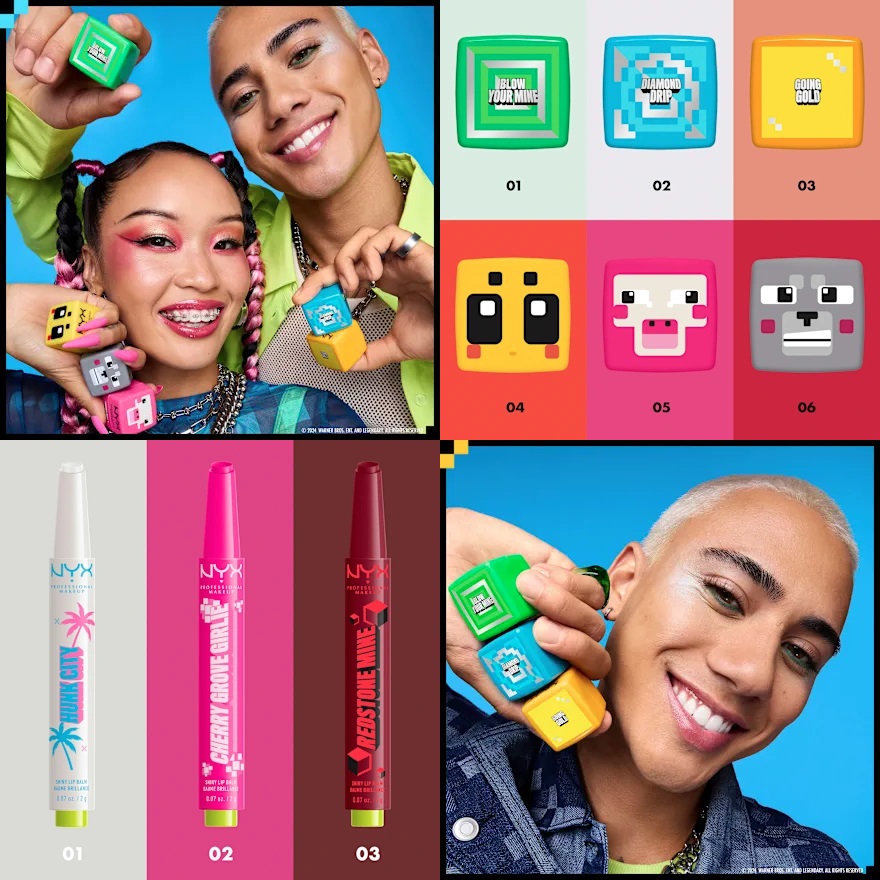 NYX Professional Makeup x Minecraft Collection NYX Professional Makeup x Minecraft Collection