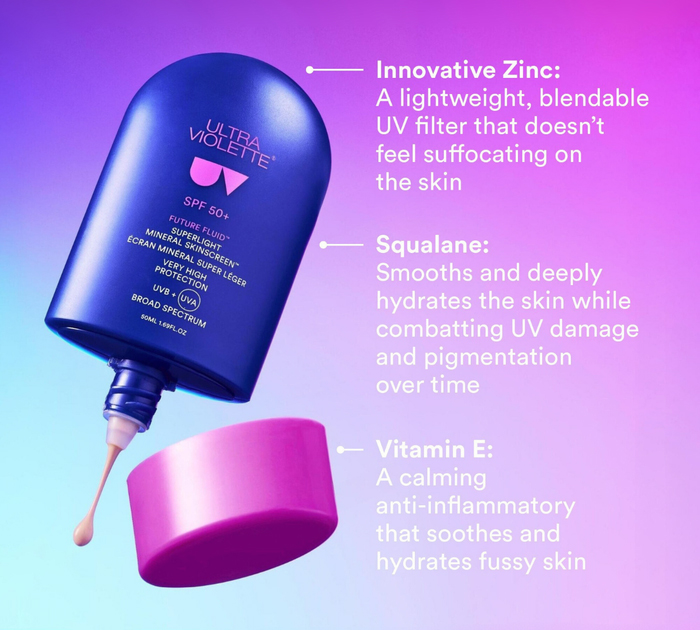 Ultra Violette Future Fluid SPF 50+ Superlight Mineral SKINSCREEN™ Ultra Violette Future Fluid SPF 50+ Superlight Mineral SKINSCREEN™