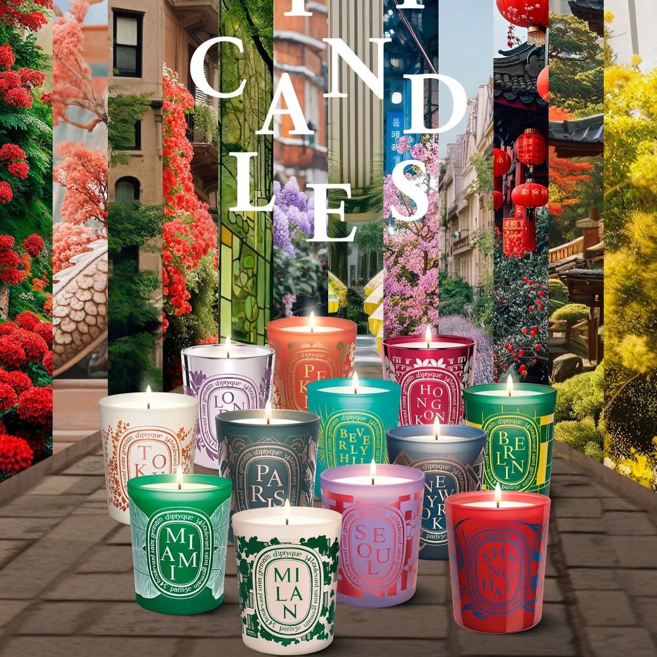 Diptyque City Candles Collection Diptyque City Candles Collection