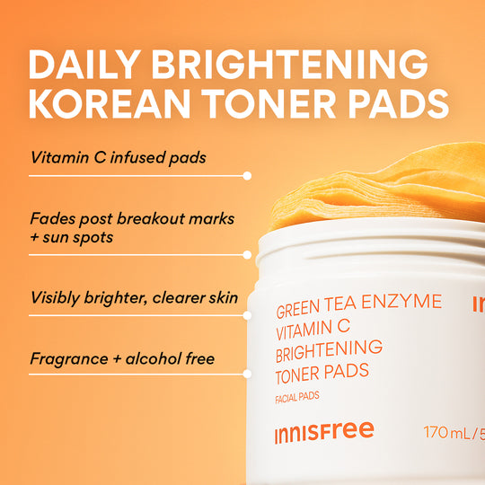 Innisfree Green Tea Enzyme Vitamin C Toner Pads Innisfree Green Tea Enzyme Vitamin C Toner Pads