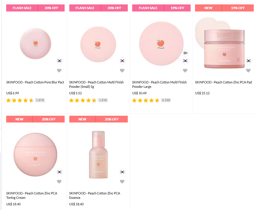 SKINFOOD Peach Cotton Collection SKINFOOD Peach Cotton Collection