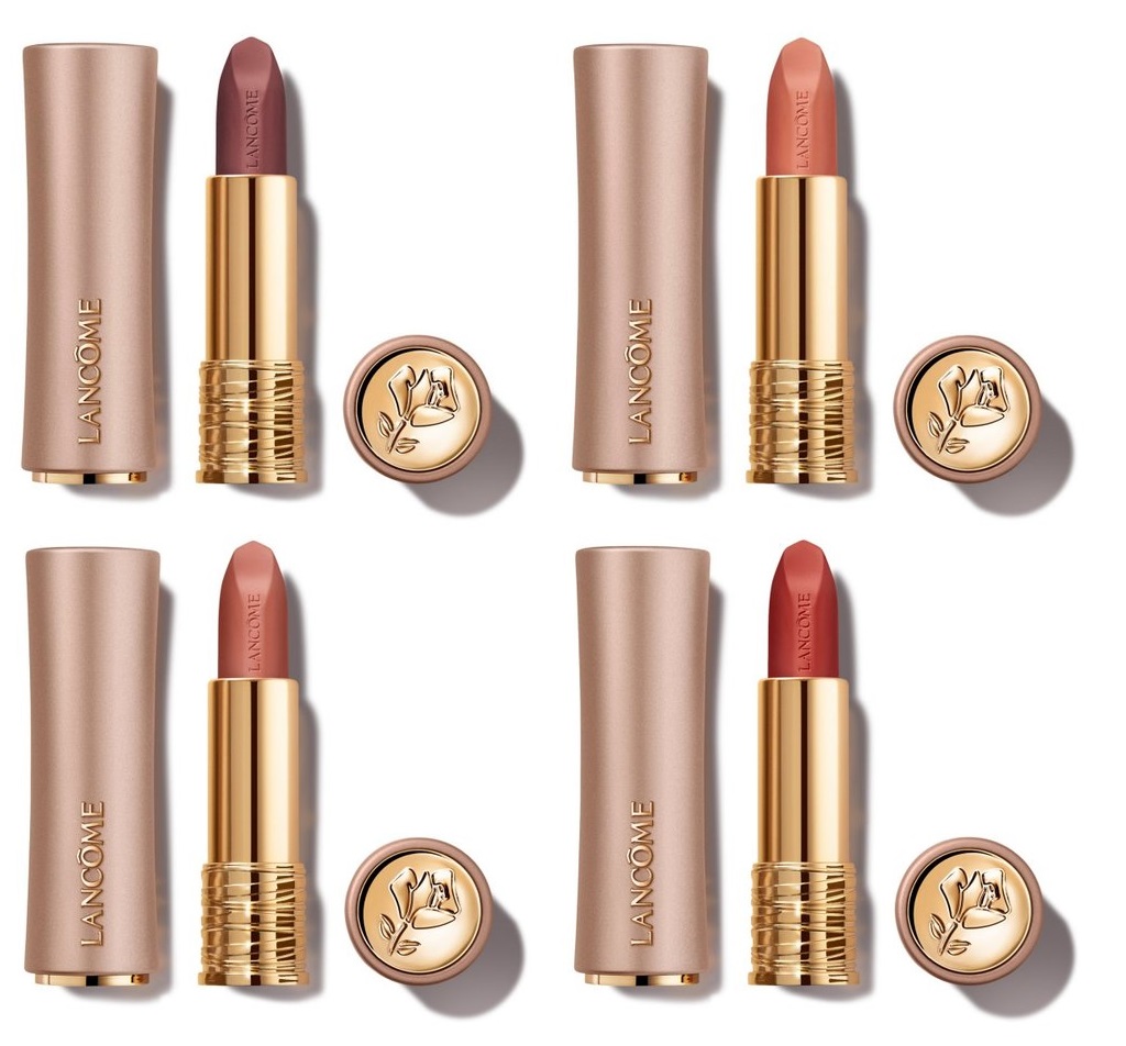 4 new shades of the Lancôme L'Absolu Rouge Intimatte Lipstick