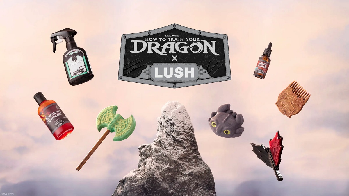 Lush x How to Train Your Dragon collaboration