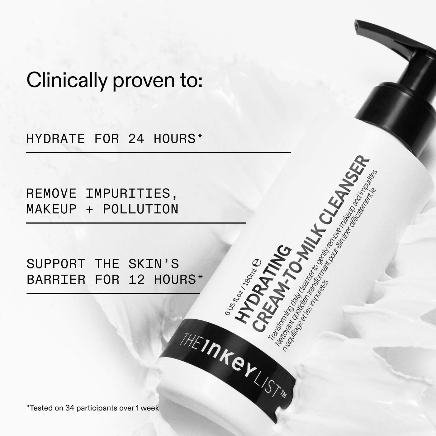 The INKEY List Hydrating Cream-To-Milk Cleanser