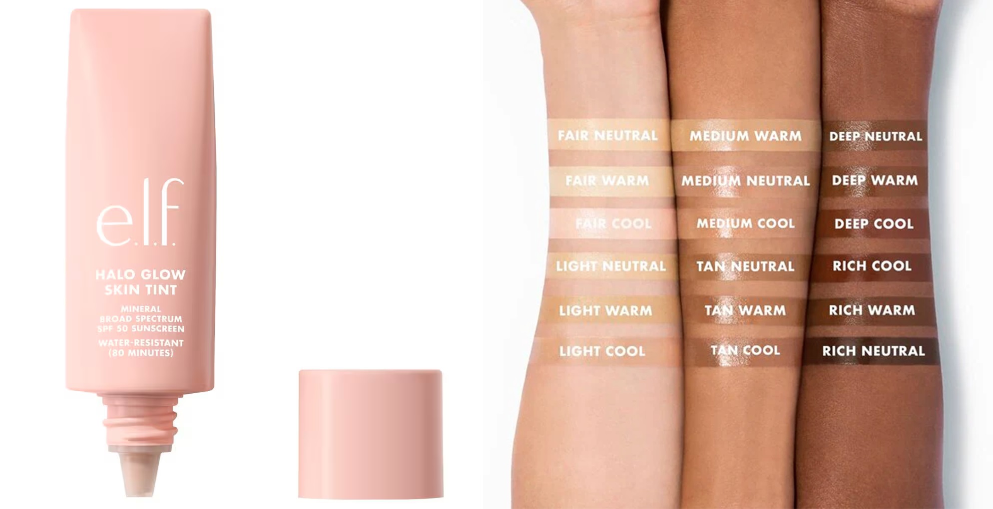 e.l.f. Halo Glow SPF50 9 Medium Cool Skin Tint