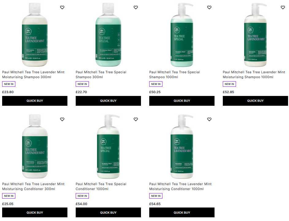 Paul Mitchell Tea Tree Collection at Lookfantastic