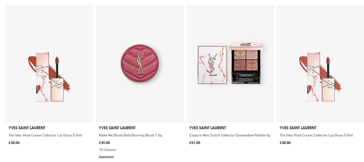 New YVES SAINT LAURENT Collection at Selfridges New YVES SAINT LAURENT Collection at Selfridges