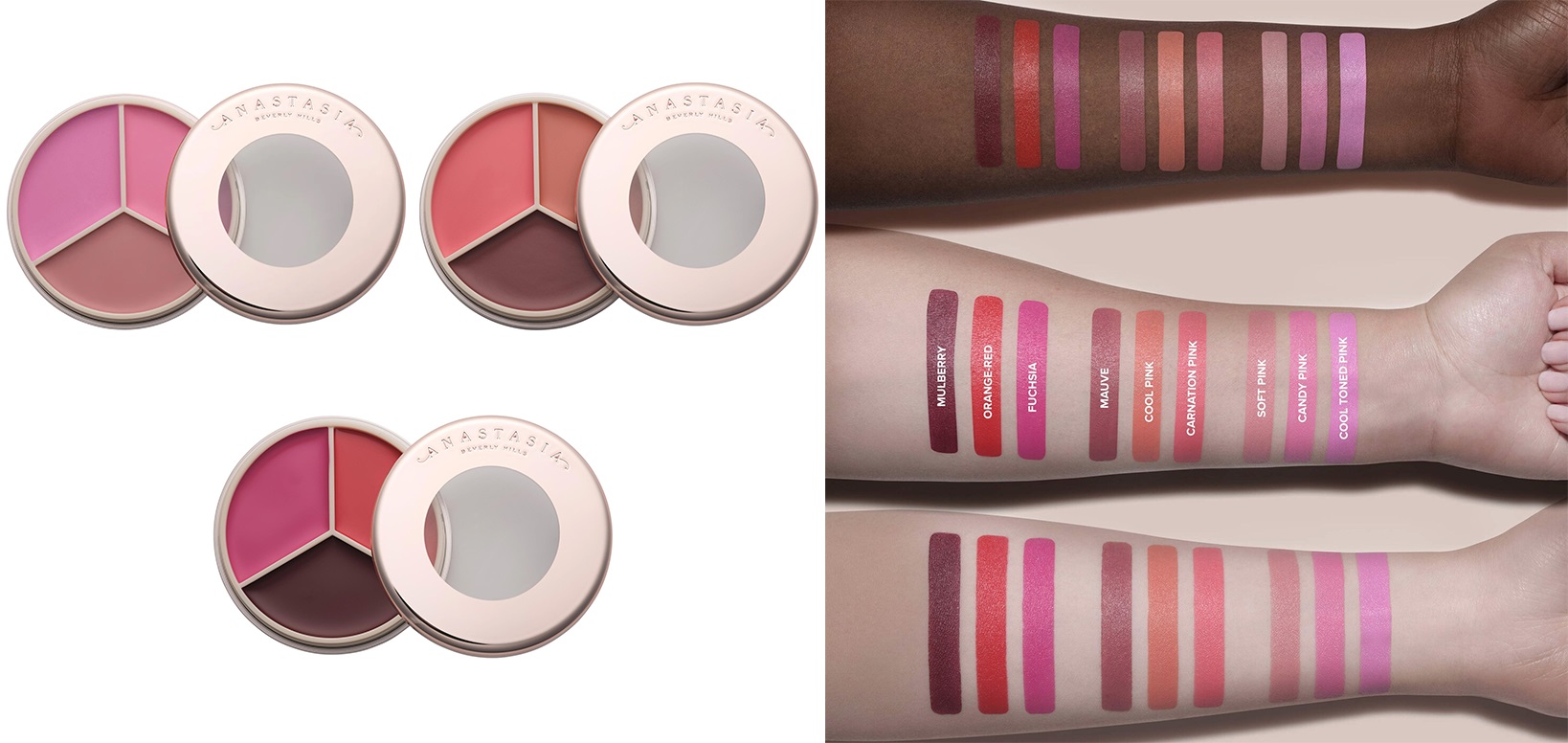 Anastasia Beverly Hills Magic Touch Cream Blush & Lip Trio