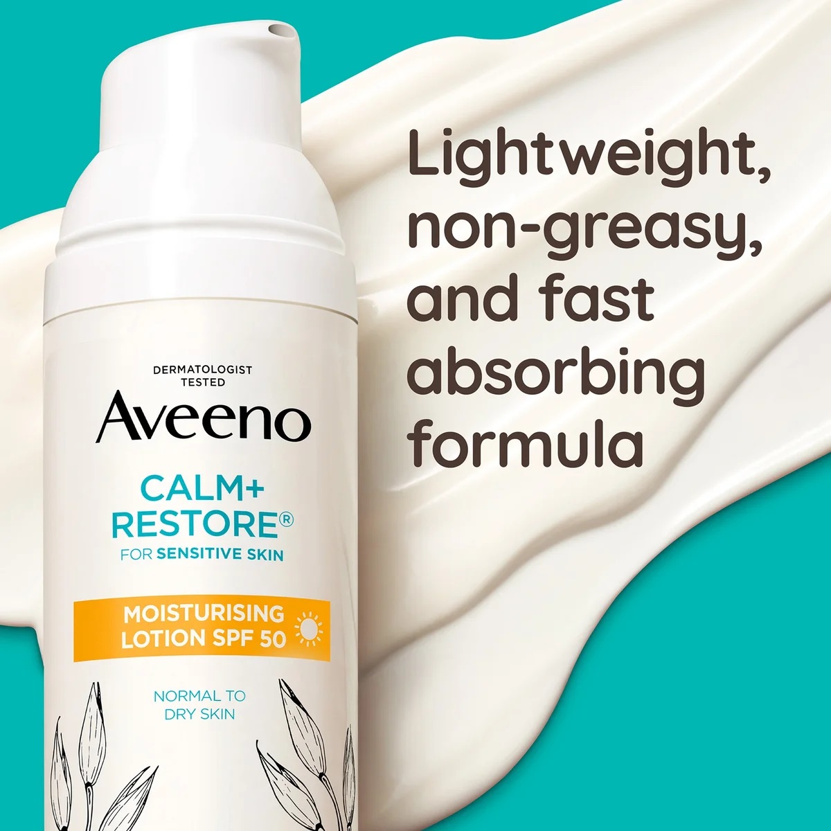 Aveeno Face Calm & Restore Moisturising Lotion SPF 50