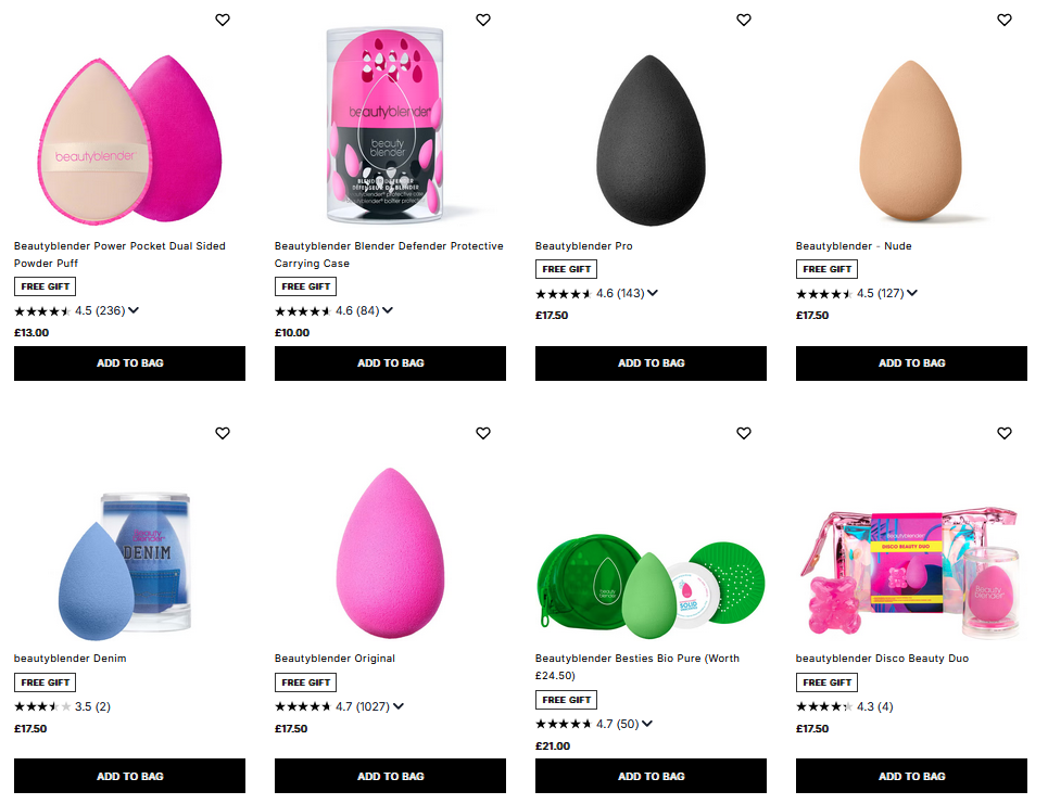 20% off Beautyblender at Cult Beauty