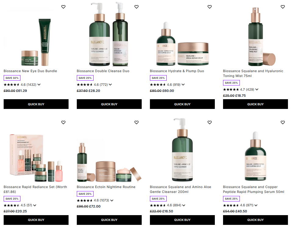25% off Biossance at Lookfantastic 25% off Biossance at Lookfantastic