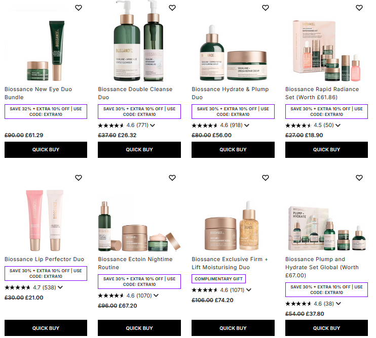 Up to 30% off Biossance at Lookfantastic Up to 30% off Biossance at Lookfantastic