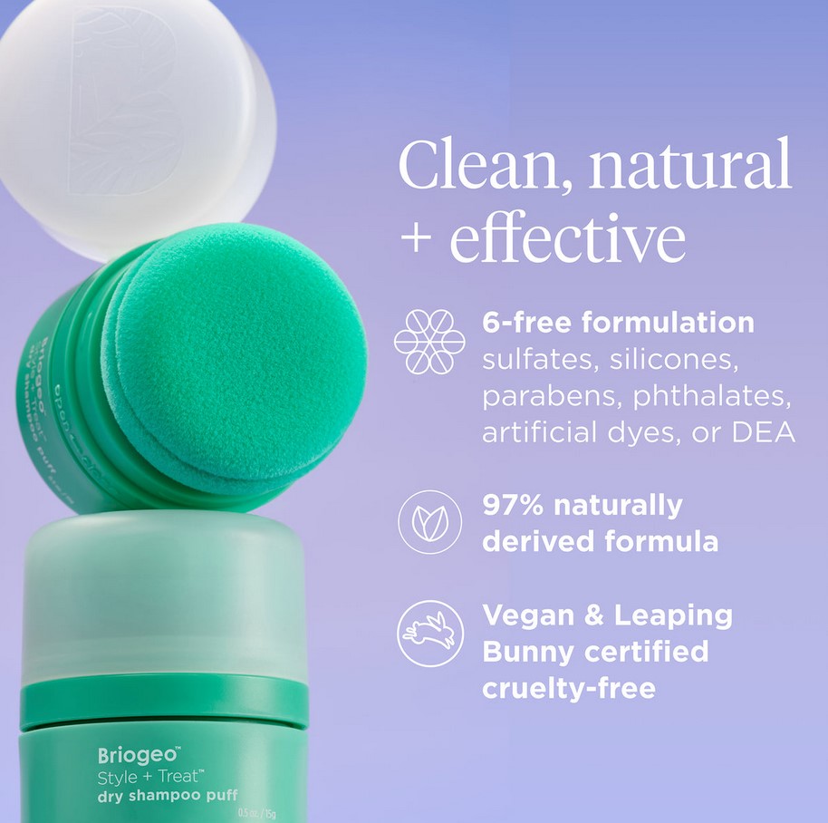 Briogeo Style + Treat Dry Shampoo Puff