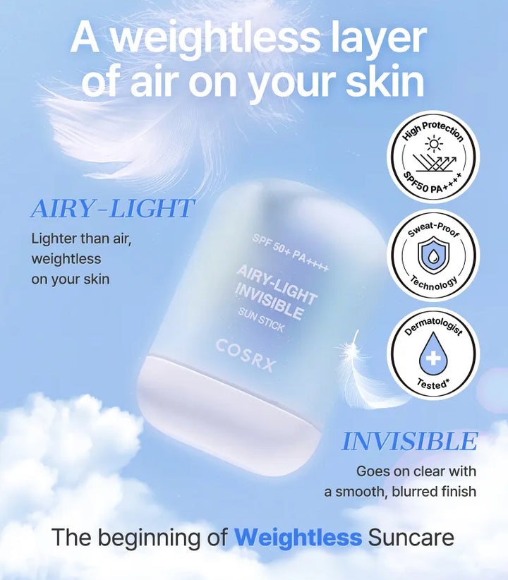 COSRX Airy-Light Invisible Sun Stick