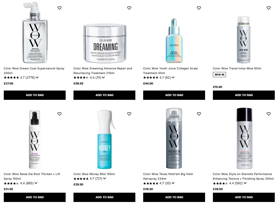 20% off Color Wow at Cult Beauty