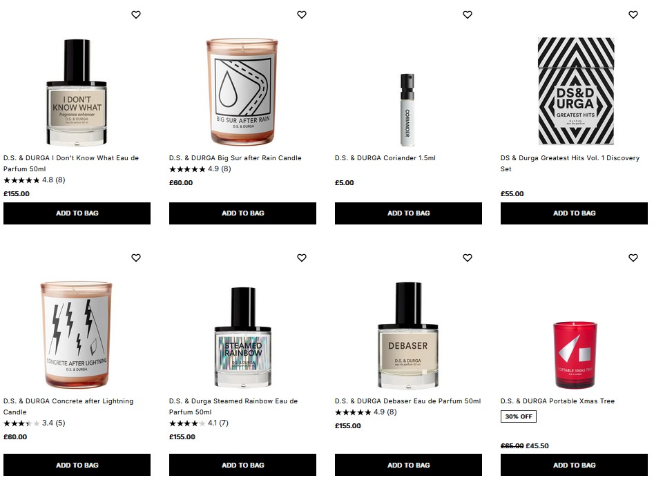 20% off D.S. & DURGA at Cult Beauty