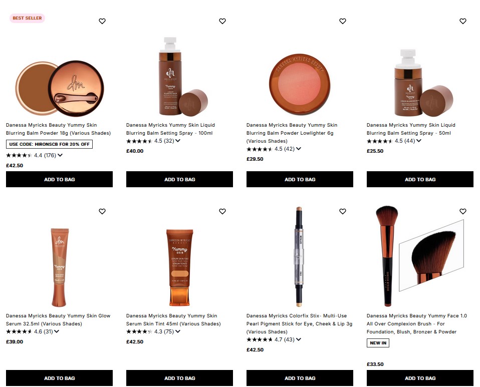 20% off Danessa Myricks Beauty at Cult Beauty
