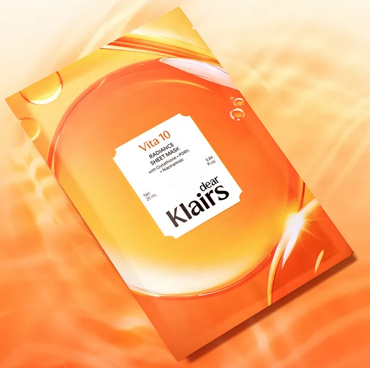 Dear, Klairs Vita 10 Radiance Sheet Mask