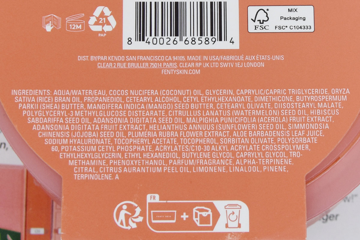 Fenty Butta Drop Whipped Oil Body Cream with Tropical Oils + Shea Butter Citrus Sorbet review Fenty Butta Drop Whipped Oil Body Cream with Tropical Oils + Shea Butter Citrus Sorbet review