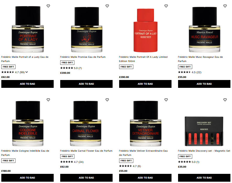 20% off Frédéric Malle at Cult Beauty