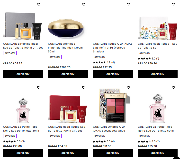 Up to 35% off GUERLAIN at Lookfantasti Up to 35% off GUERLAIN at Lookfantasti