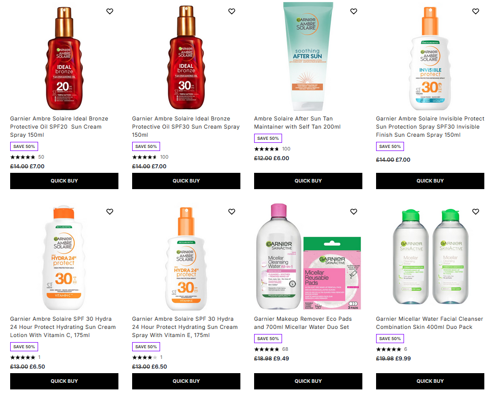Up to 50% off Garnier at Lookfantastic Up to 50% off Garnier at Lookfantastic