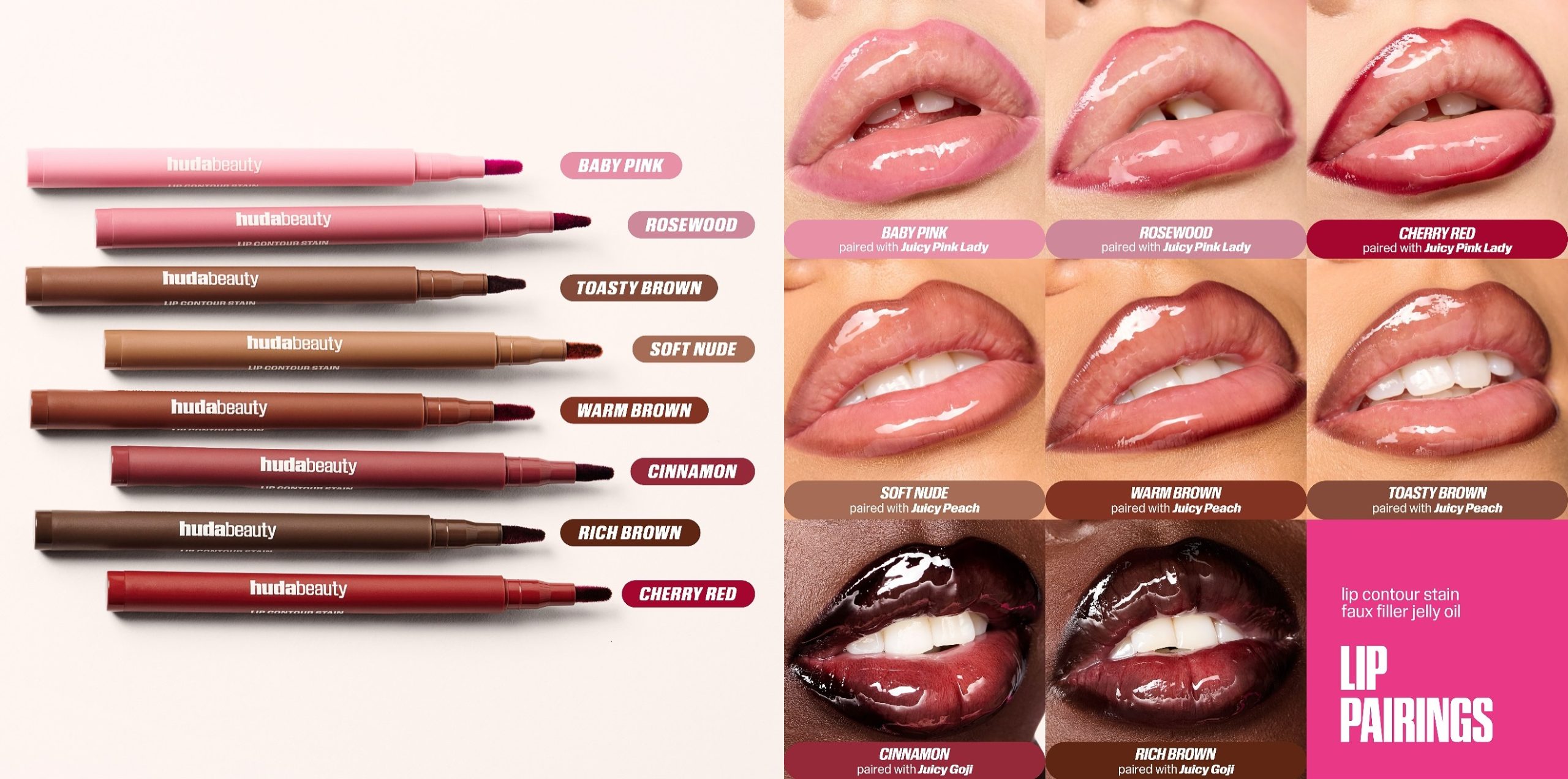 Huda Beauty Lip Contour Lip Stain