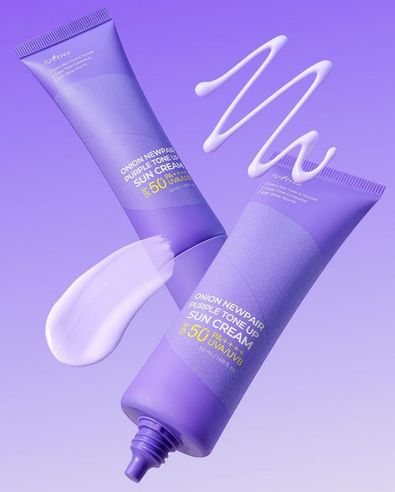 Isntree Onion Newpair Purple Tone Up Sun Cream