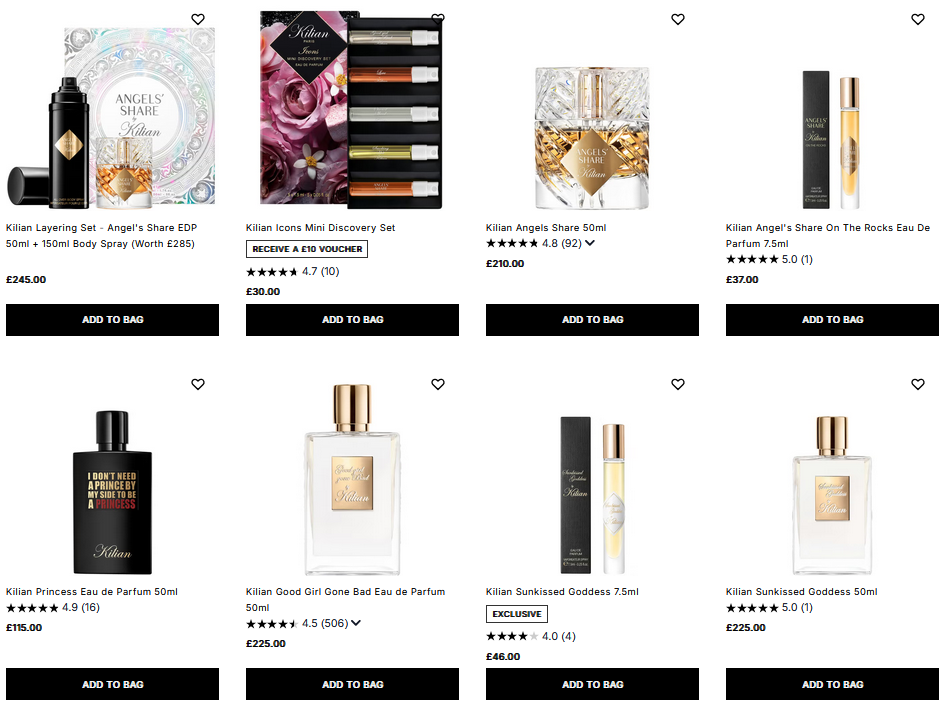 20% off Kilian at Cult Beauty 20% off Kilian at Cult Beauty