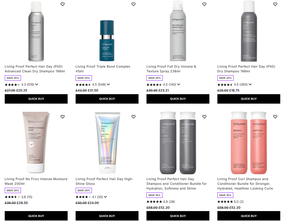 Up to 25% off Living Proof at Lookfantastic Up to 25% off Living Proof at Lookfantastic