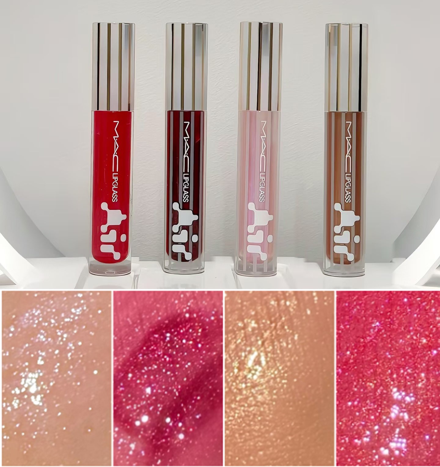New shades of the MAC Lipglass Air Lip Gloss