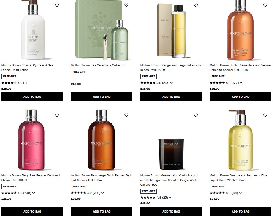 20% off Molton Brown at Cult Beauty