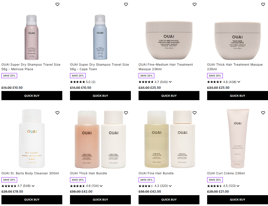25% off OUAI at Lookfantastic 25% off OUAI at Lookfantastic