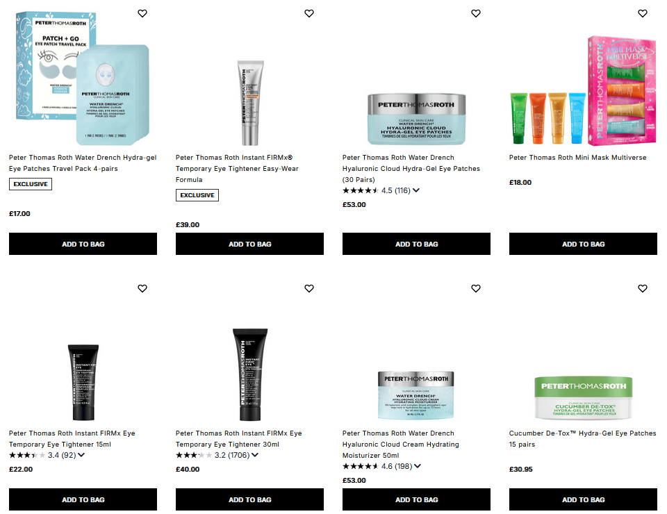 20% off Peter Thomas Roth at Cult Beauty 20% off Peter Thomas Roth at Cult Beauty