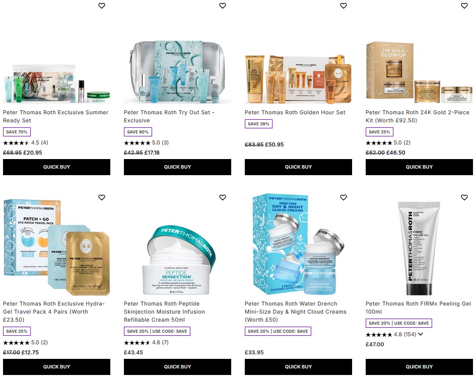 Up to 70% off Peter Thomas Roth at Lookfantastic