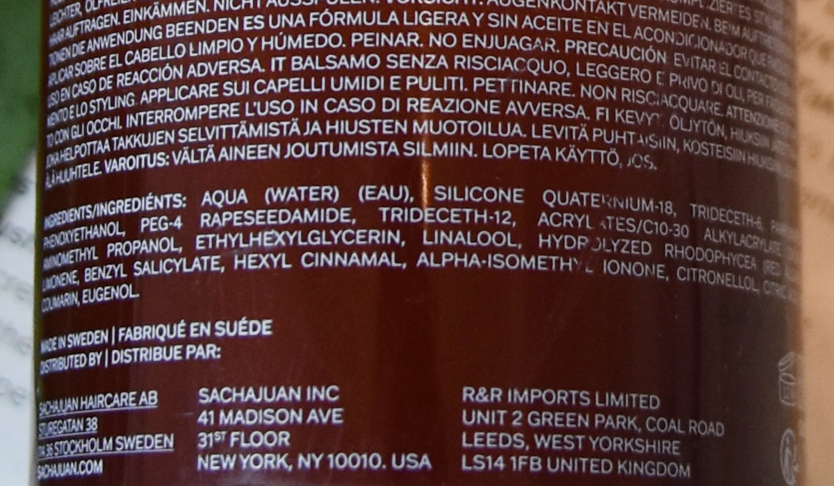 Sachajuan Leave In Conditioner