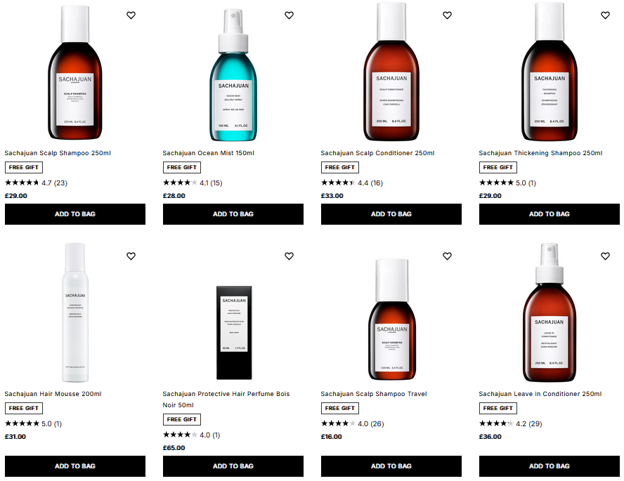 20% off Sachajuan at Cult Beauty