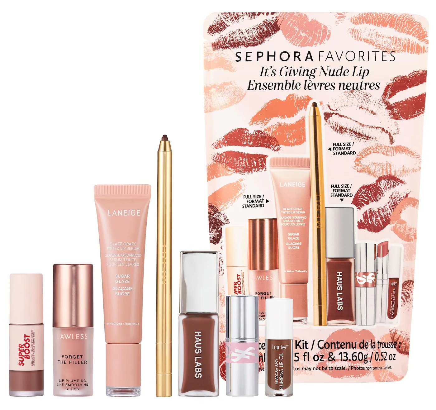Sephora Favorites It's Giving Nude Lip Makeup Value Set