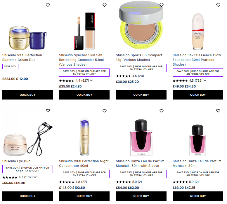 Up to 30% off Shiseido at Lookfantastic Up to 30% off Shiseido at Lookfantastic