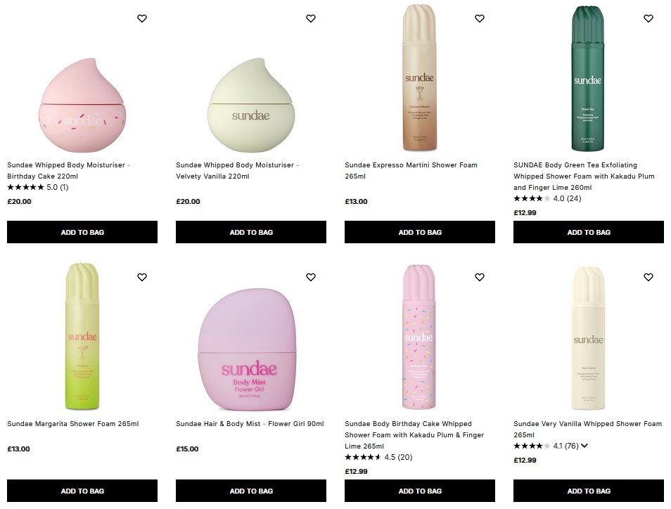 20% off Sundae at Cult Beauty