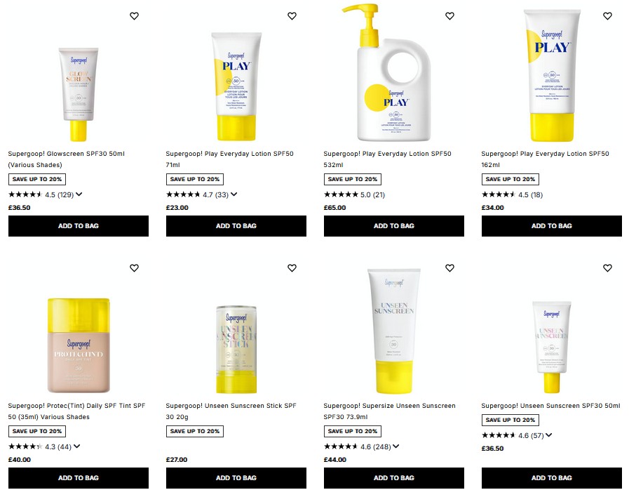 20% off Supergoop! at Cult Beauty 20% off Supergoop! at Cult Beauty