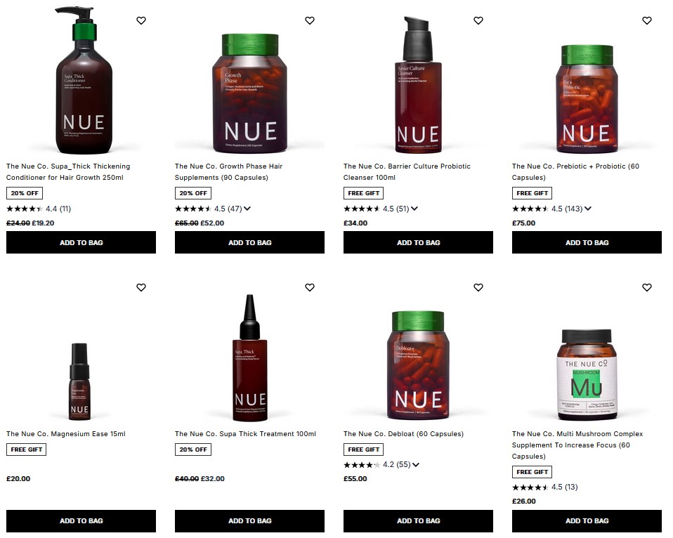 20% off The Nue Co. at Cult Beauty 20% off The Nue Co. at Cult Beauty