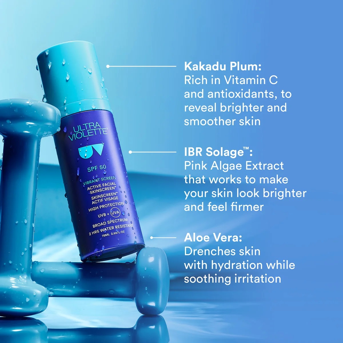 Ultra Violette Vibrant Screen SPF 50 Active Facial SKINSCREEN