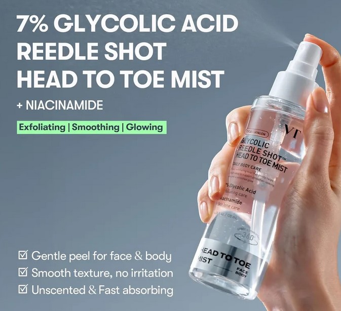 VT Glycolic Reedle Shot Head To Toe Mist