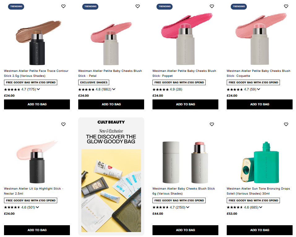 20% off Westman Atelier at Cult Beauty