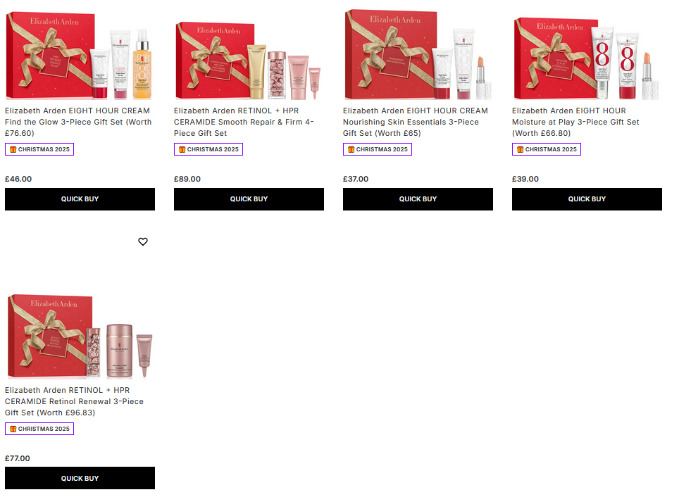 Elizabeth Arden Holiday 2025 Gift Sets Elizabeth Arden Holiday 2025 Gift Sets