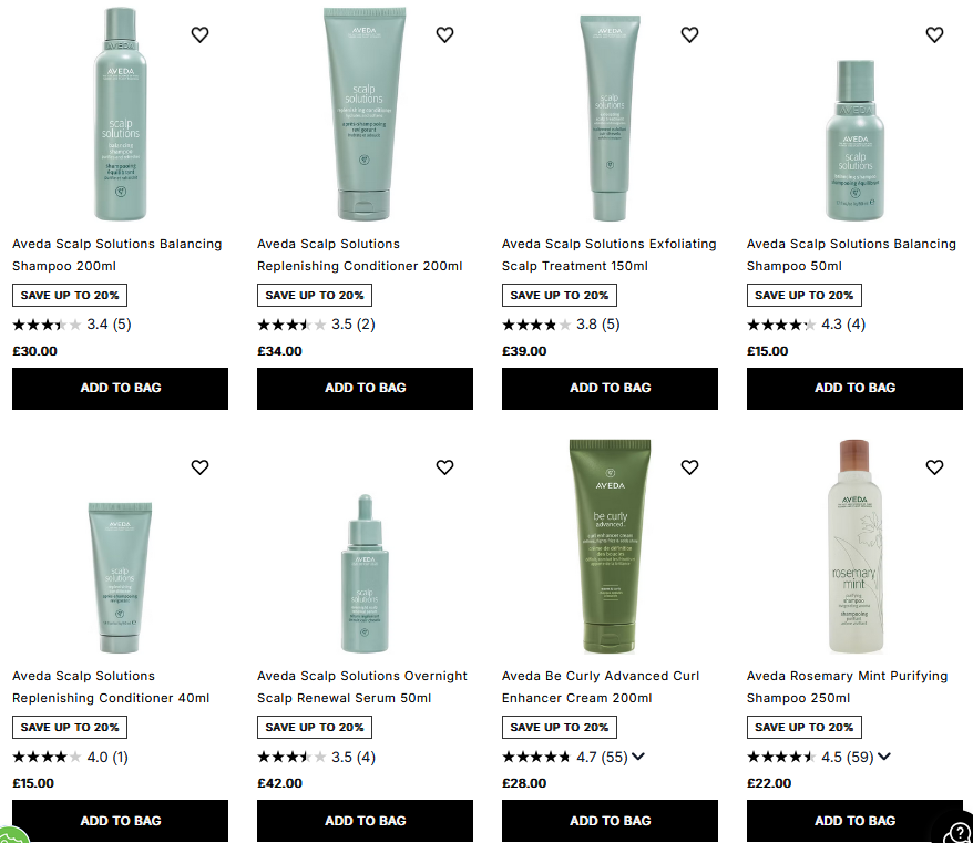 20% off Aveda at Cult Beauty 20% off Aveda at Cult Beauty