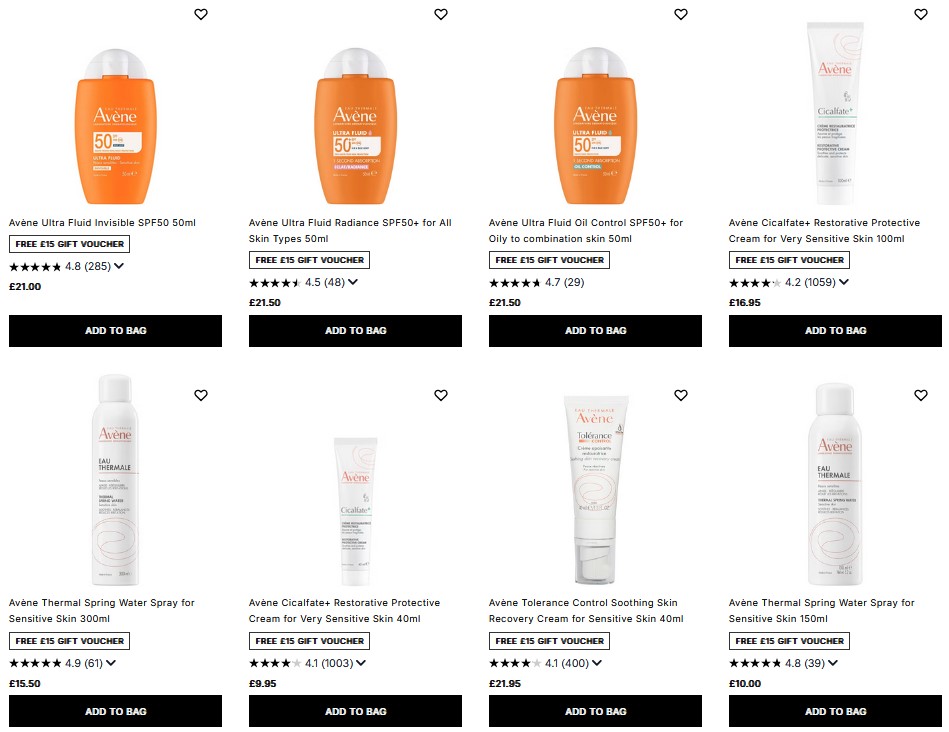 20% off Avène at Cult Beauty 20% off Avène at Cult Beauty